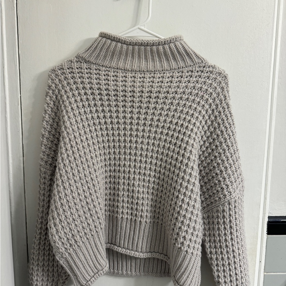 Princess Polly Light Gray Cowl Neck Sweater